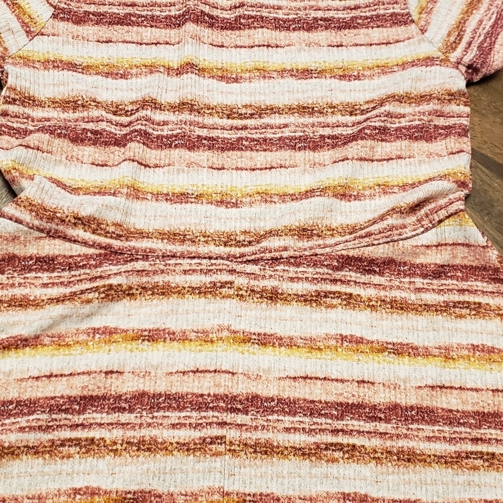 Knitworks Striped Kids Dress in Red, Yellow, Pink Size XL 16 - Picture 12 of 15